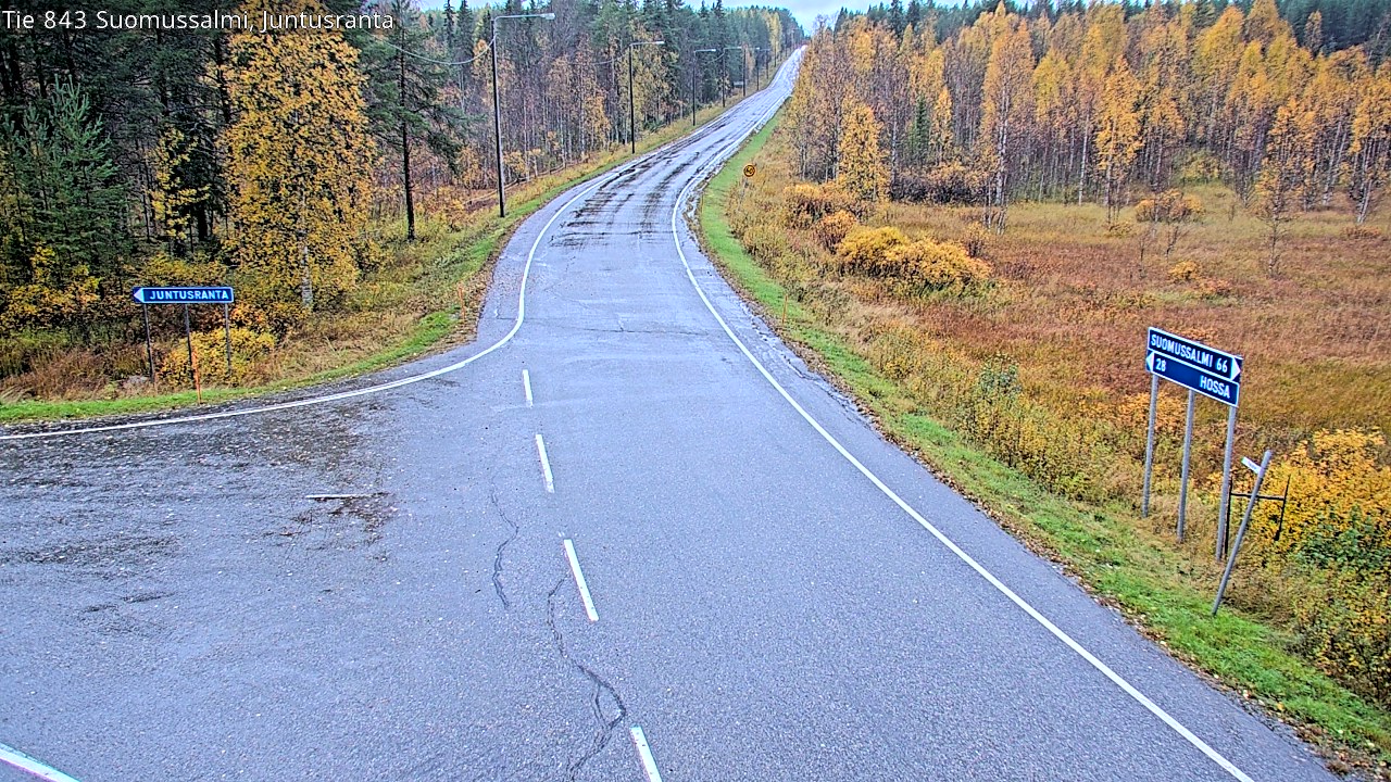 Weather Camera Image Road 843 Suomussalmi, Juntusranta, Suomussalmi, Kainuu