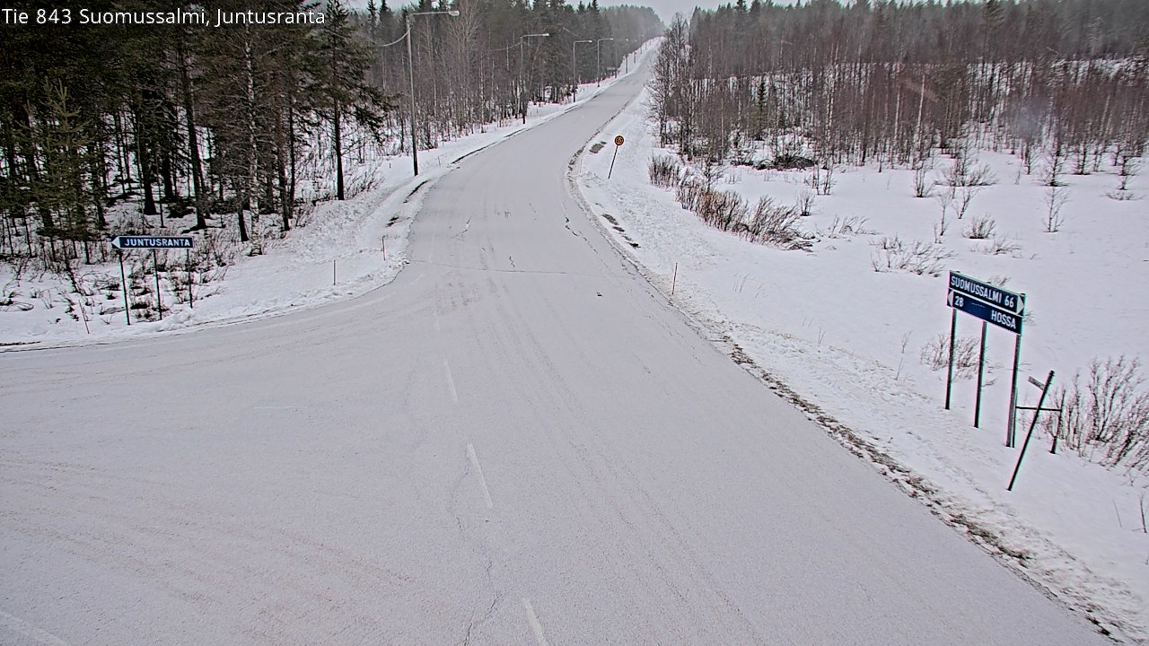 Kelikamerat Kuva Tie 843 Suomussalmi, Juntusranta, Suomussalmi, Kainuu