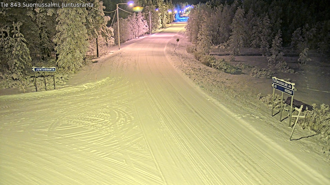 Kelikamerat Kuva Tie 843 Suomussalmi, Juntusranta, Suomussalmi, Kainuu