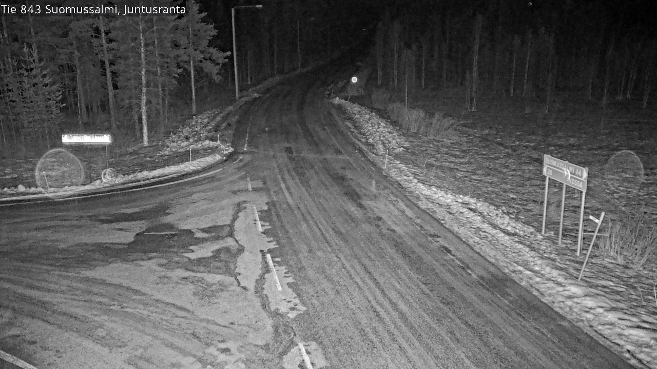 Kelikamerat Kuva Tie 843 Suomussalmi, Juntusranta, Suomussalmi, Kainuu