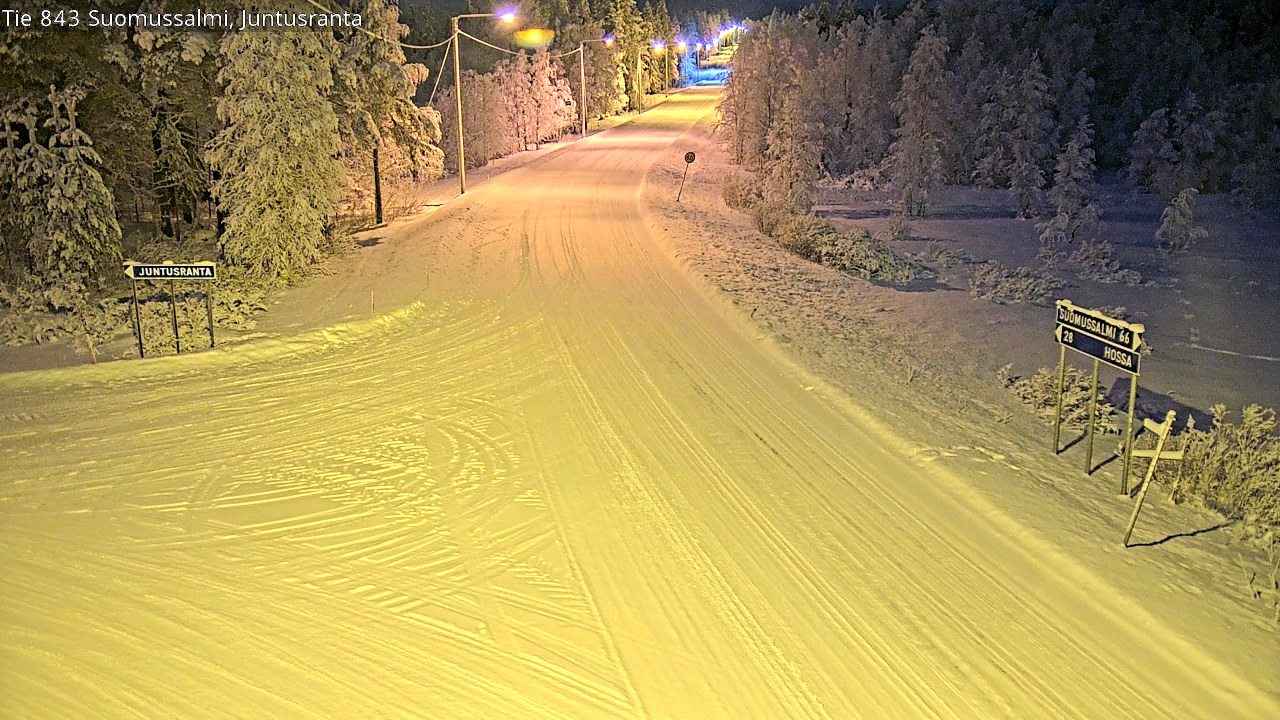 Kelikamerat Kuva Tie 843 Suomussalmi, Juntusranta, Suomussalmi, Kainuu