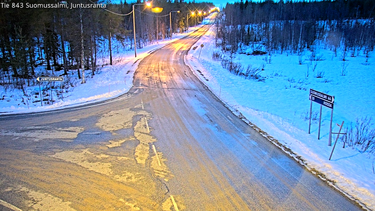 Kelikamerat Kuva Tie 843 Suomussalmi, Juntusranta, Suomussalmi, Kainuu