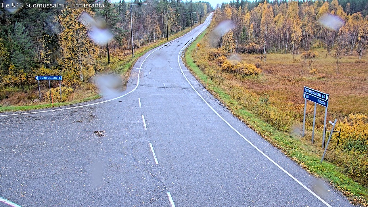 Weather Camera Image Road 843 Suomussalmi, Juntusranta, Suomussalmi, Kainuu