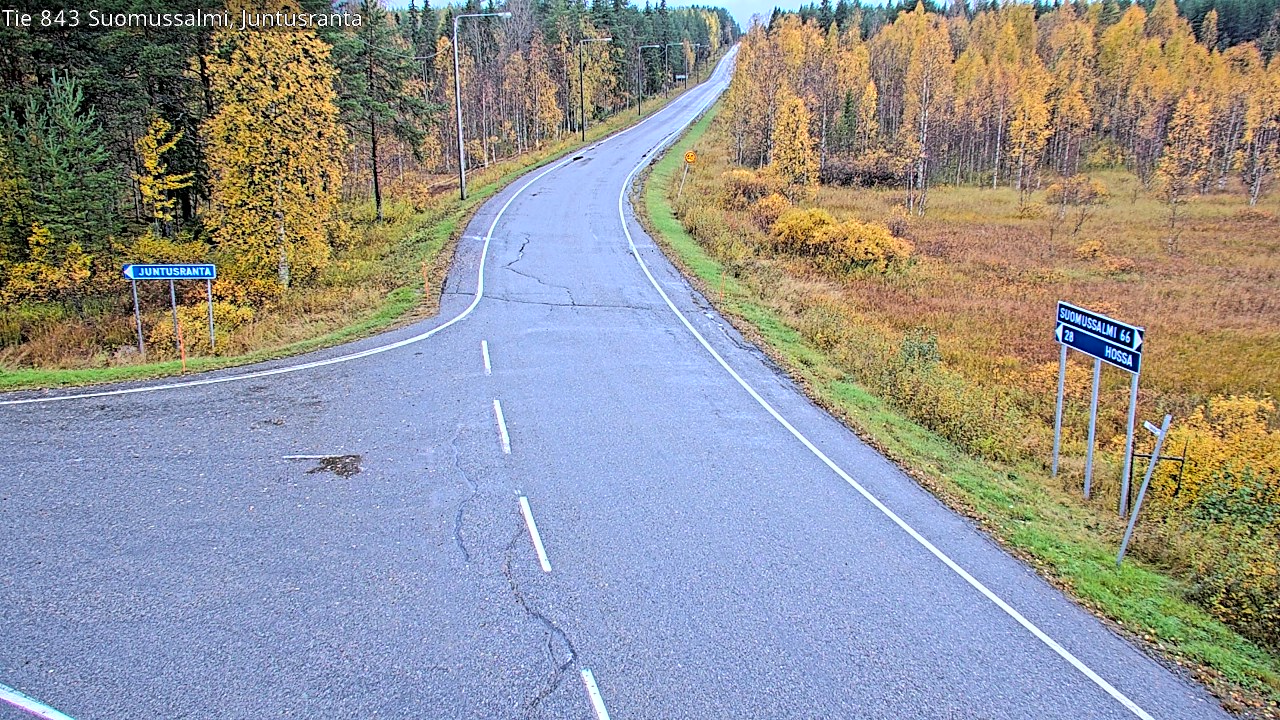 Kelikamerat Kuva Tie 843 Suomussalmi, Juntusranta, Suomussalmi, Kainuu