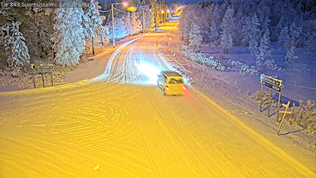 Kelikamerat Kuva Tie 843 Suomussalmi, Juntusranta, Suomussalmi, Kainuu