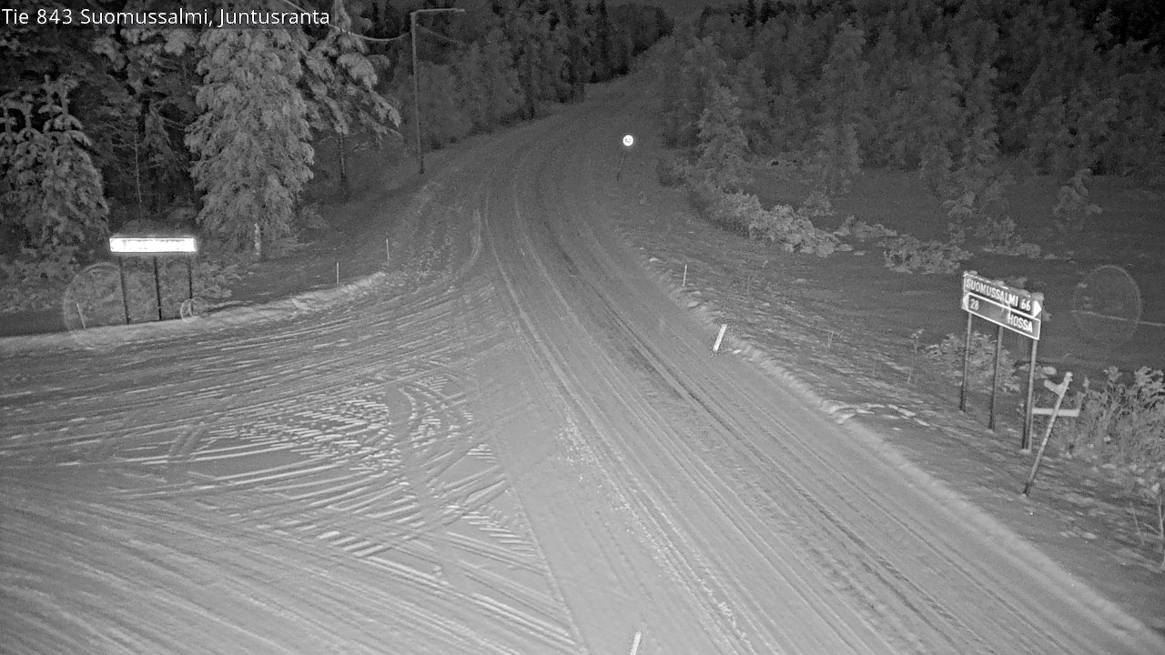 Kelikamerat Kuva Tie 843 Suomussalmi, Juntusranta, Suomussalmi, Kainuu