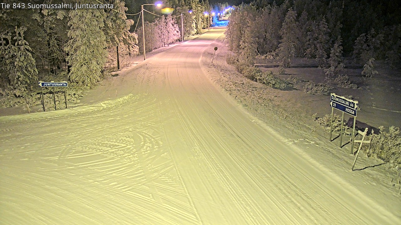 Kelikamerat Kuva Tie 843 Suomussalmi, Juntusranta, Suomussalmi, Kainuu