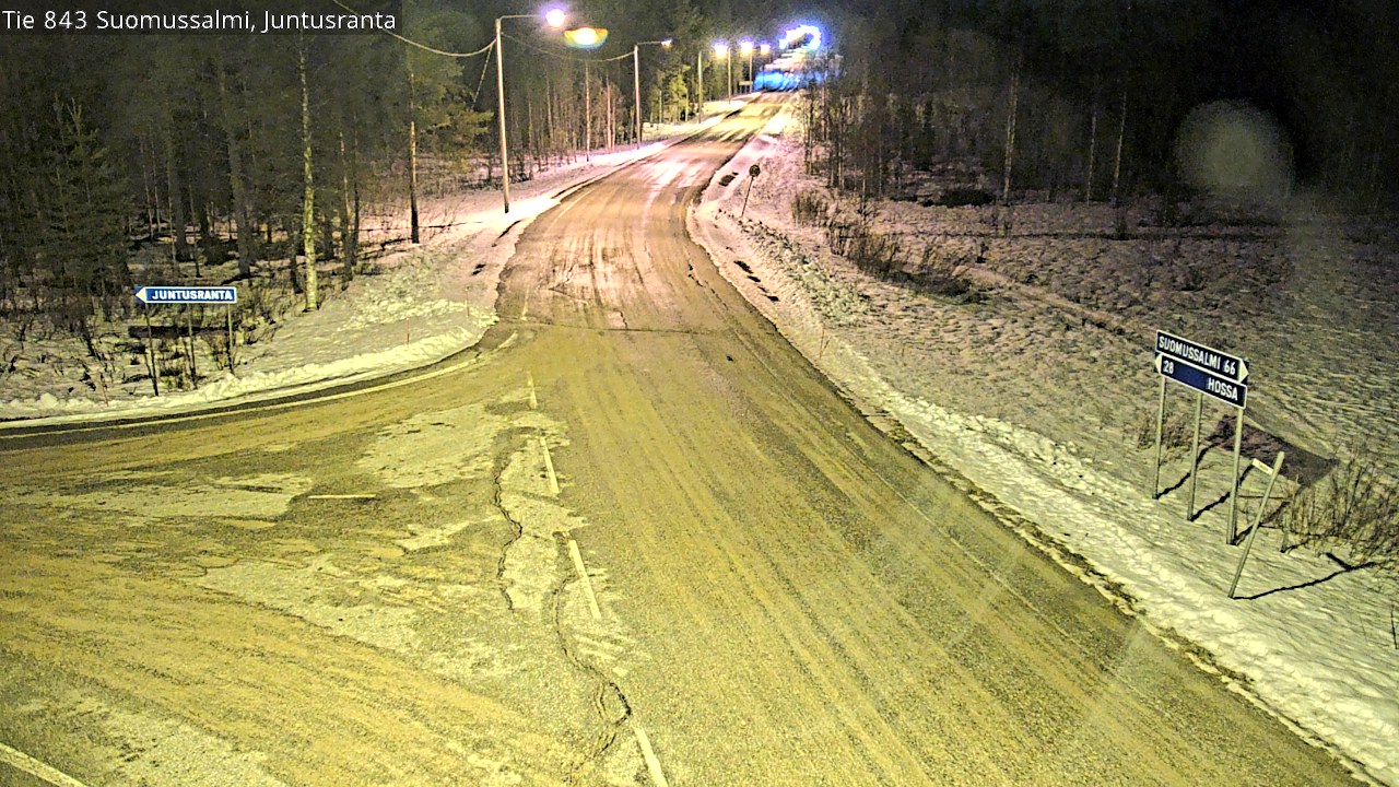 Kelikamerat Kuva Tie 843 Suomussalmi, Juntusranta, Suomussalmi, Kainuu