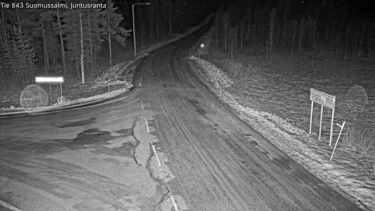 Kelikamerat Kuva Tie 843 Suomussalmi, Juntusranta, Suomussalmi, Kainuu