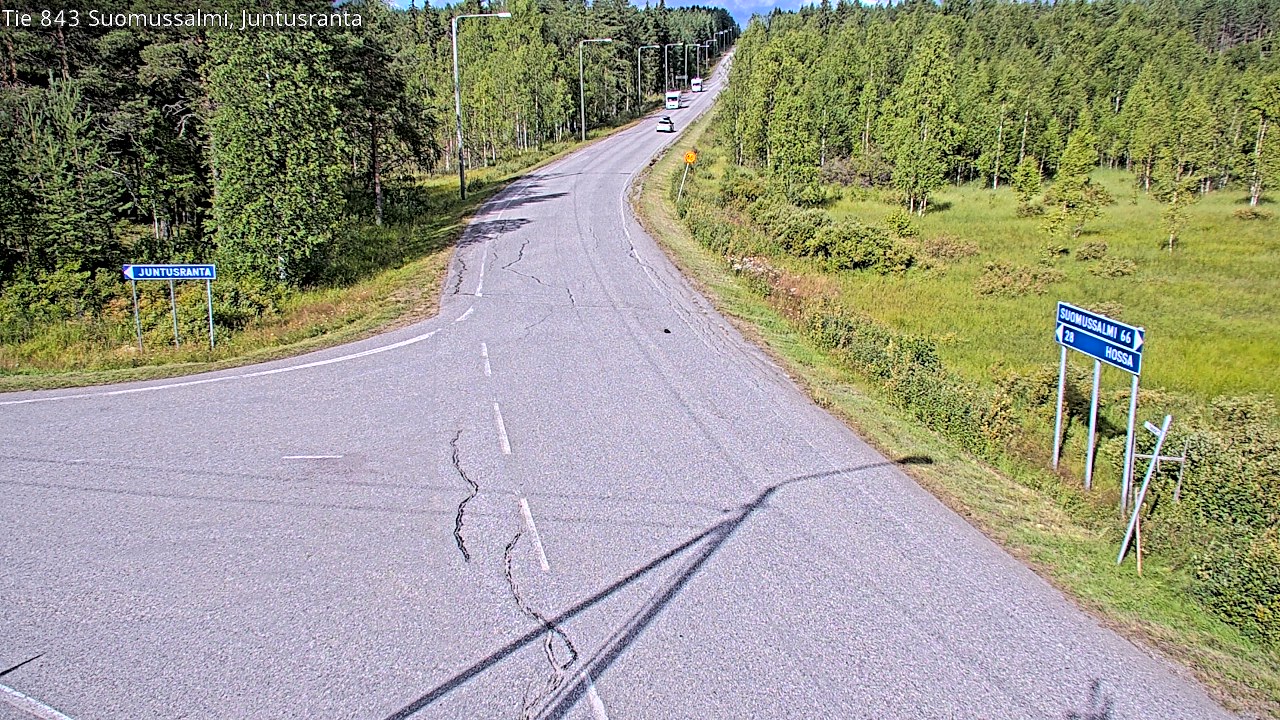 Kelikamerat Kuva Tie 843 Suomussalmi, Juntusranta, Suomussalmi, Kainuu