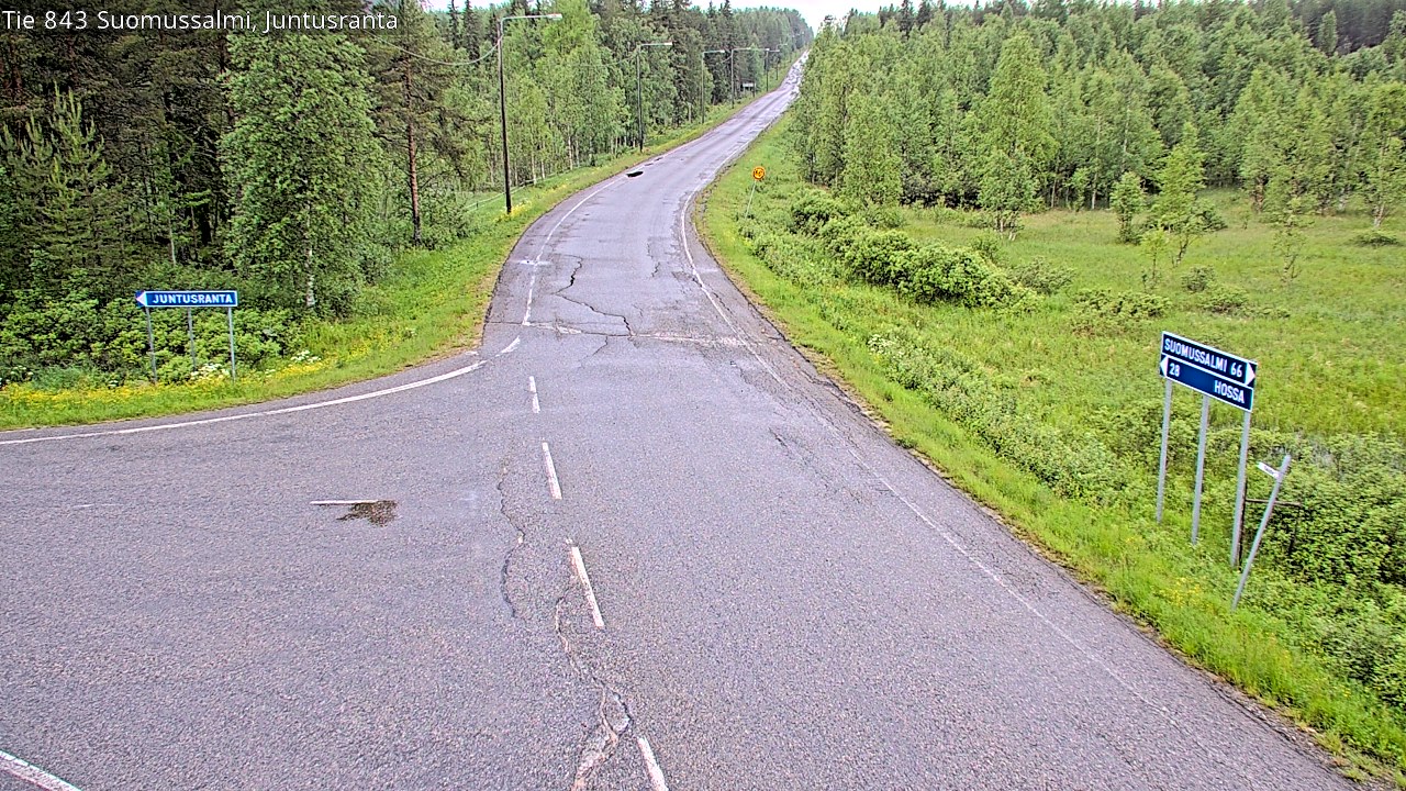 Kelikamerat Kuva Tie 843 Suomussalmi, Juntusranta, Suomussalmi, Kainuu