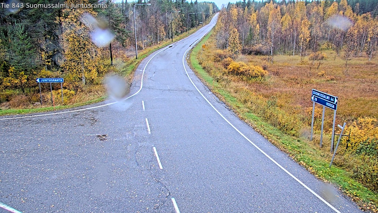 Weather Camera Image Road 843 Suomussalmi, Juntusranta, Suomussalmi, Kainuu
