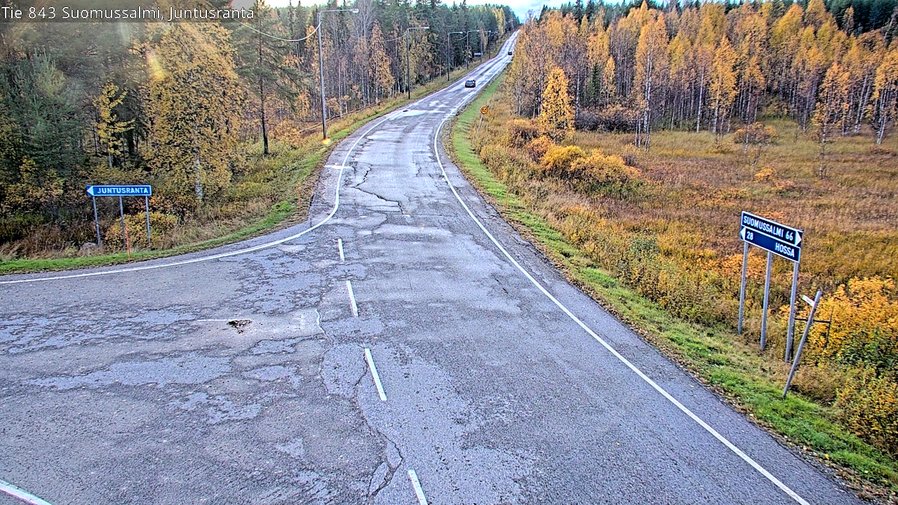 Kelikamerat Kuva Tie 843 Suomussalmi, Juntusranta, Suomussalmi, Kainuu