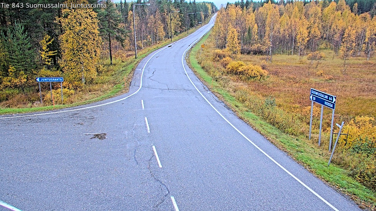 Kelikamerat Kuva Tie 843 Suomussalmi, Juntusranta, Suomussalmi, Kainuu
