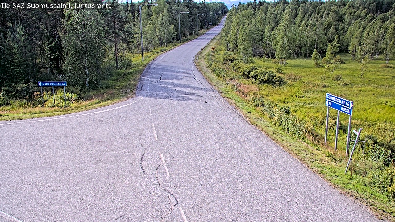 Kelikamerat Kuva Tie 843 Suomussalmi, Juntusranta, Suomussalmi, Kainuu