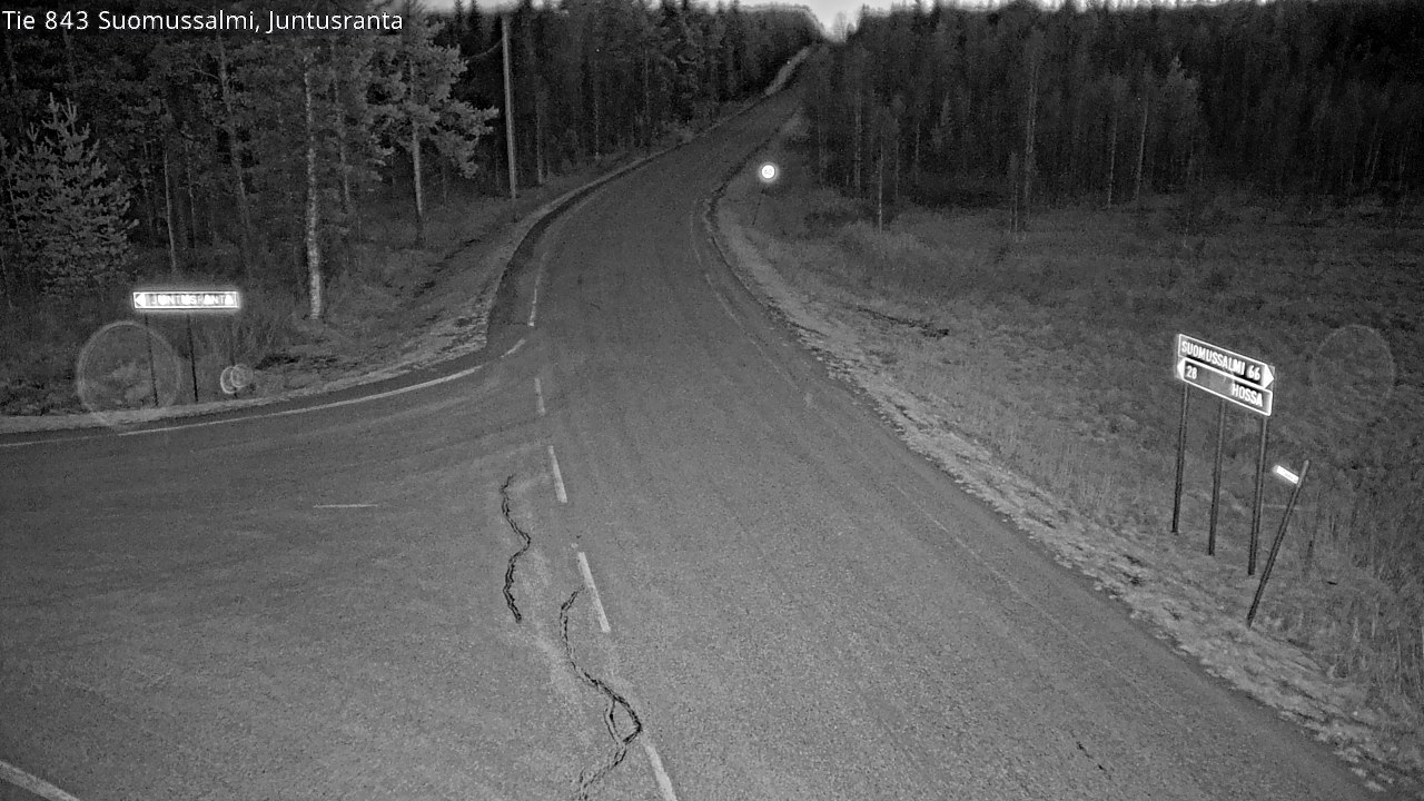 Kelikamerat Kuva Tie 843 Suomussalmi, Juntusranta, Suomussalmi, Kainuu