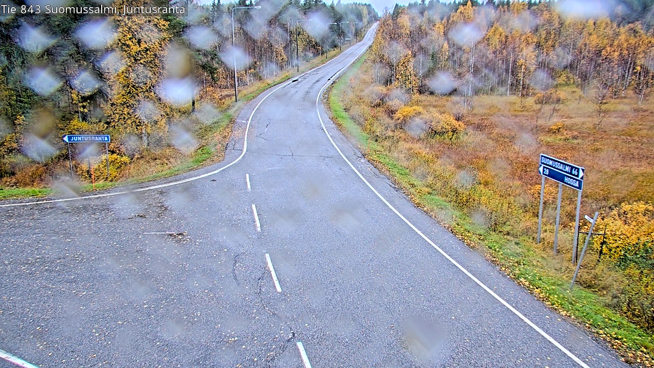 Weather Camera Image Road 843 Suomussalmi, Juntusranta, Suomussalmi, Kainuu