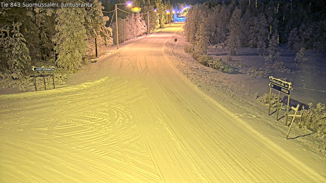 Kelikamerat Kuva Tie 843 Suomussalmi, Juntusranta, Suomussalmi, Kainuu