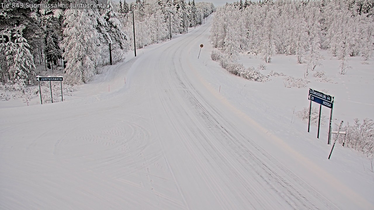 Kelikamerat Kuva Tie 843 Suomussalmi, Juntusranta, Suomussalmi, Kainuu