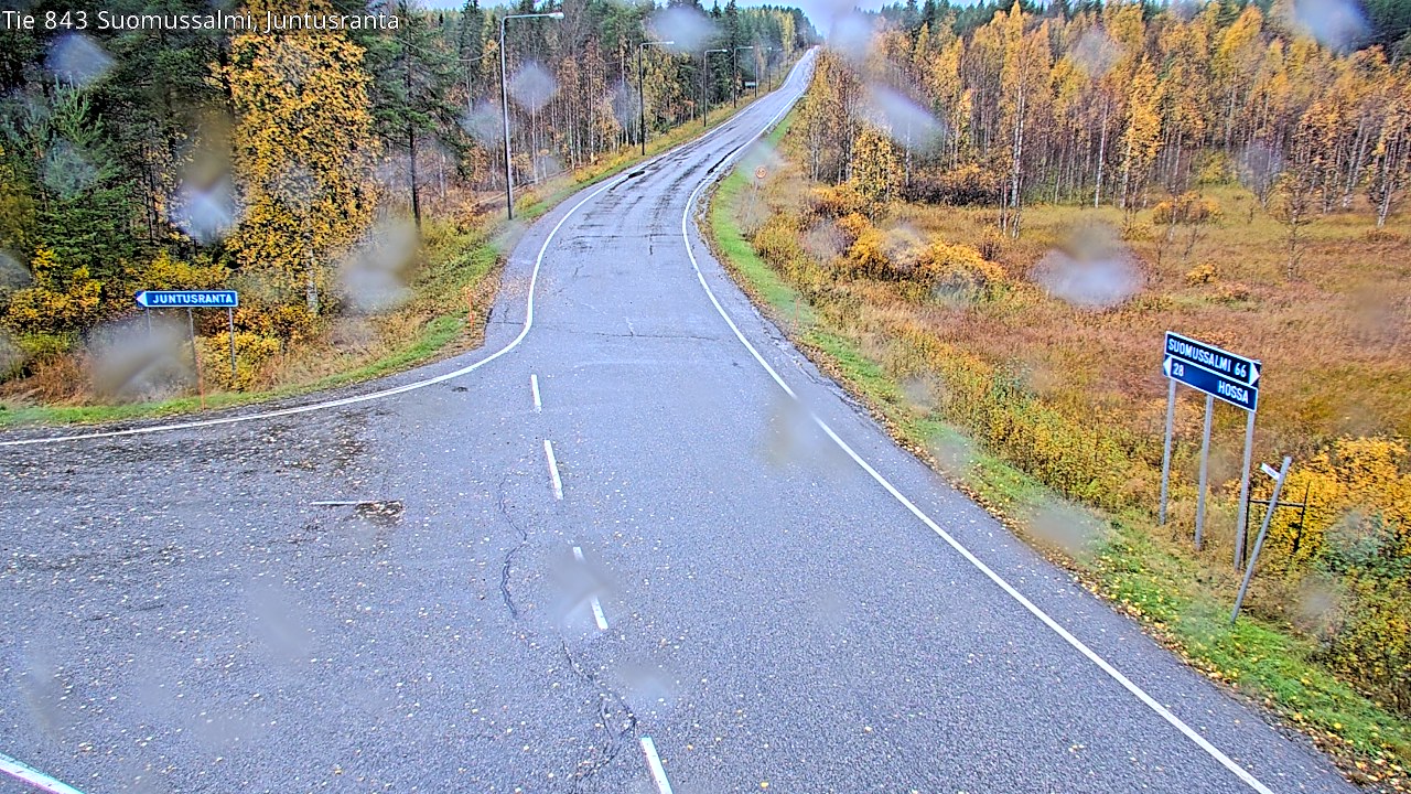 Weather Camera Image Road 843 Suomussalmi, Juntusranta, Suomussalmi, Kainuu