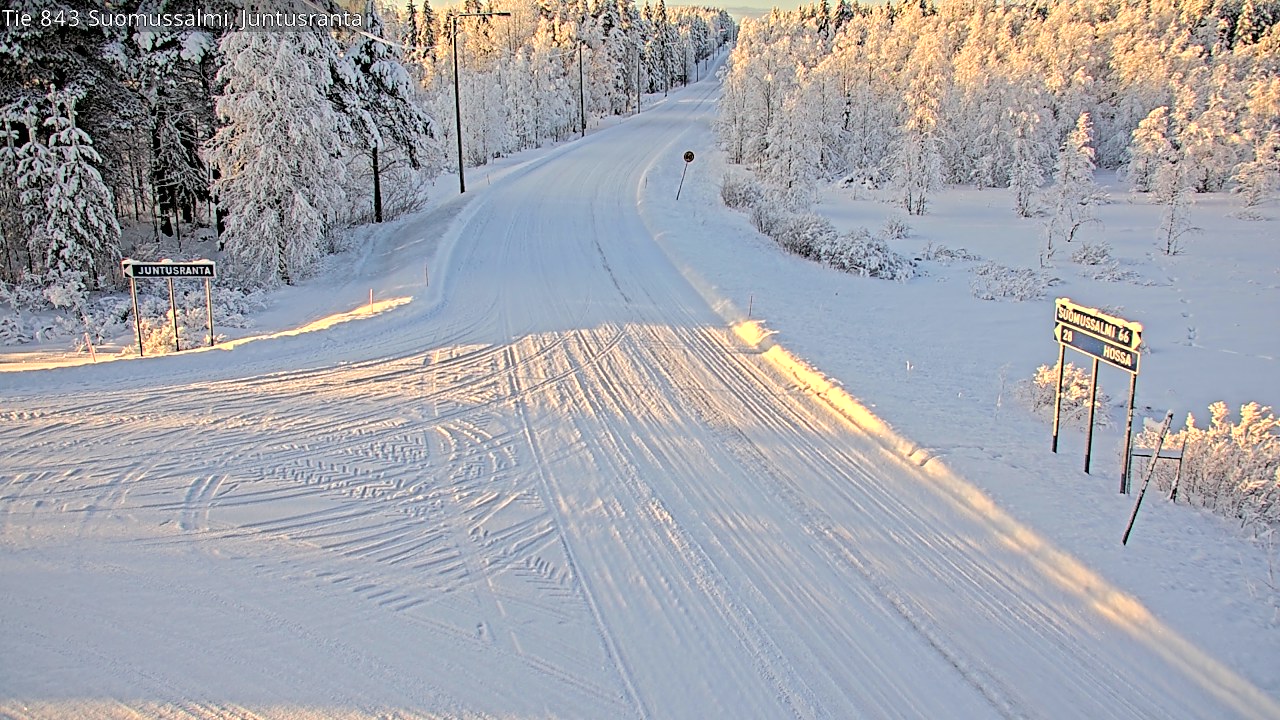 Kelikamerat Kuva Tie 843 Suomussalmi, Juntusranta, Suomussalmi, Kainuu