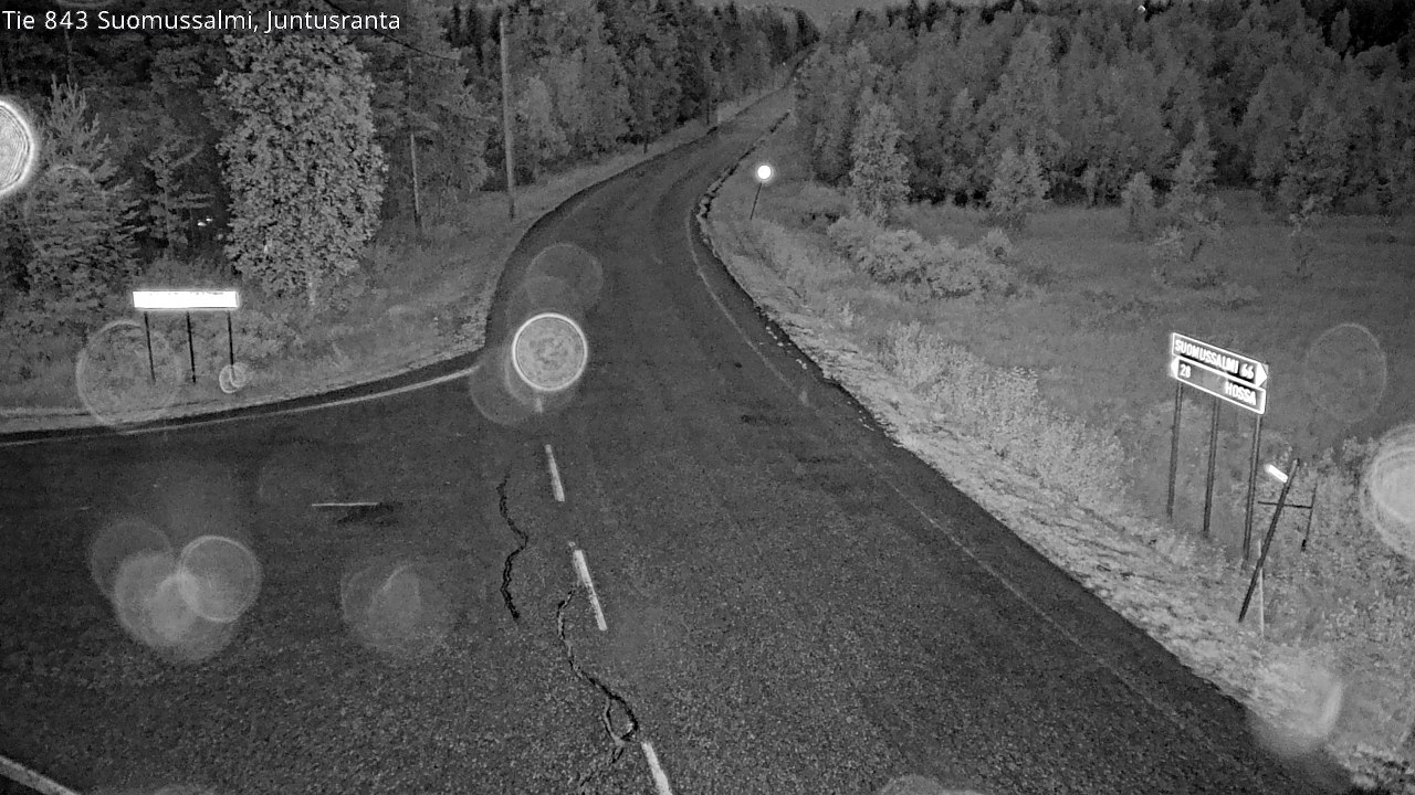 Kelikamerat Kuva Tie 843 Suomussalmi, Juntusranta, Suomussalmi, Kainuu
