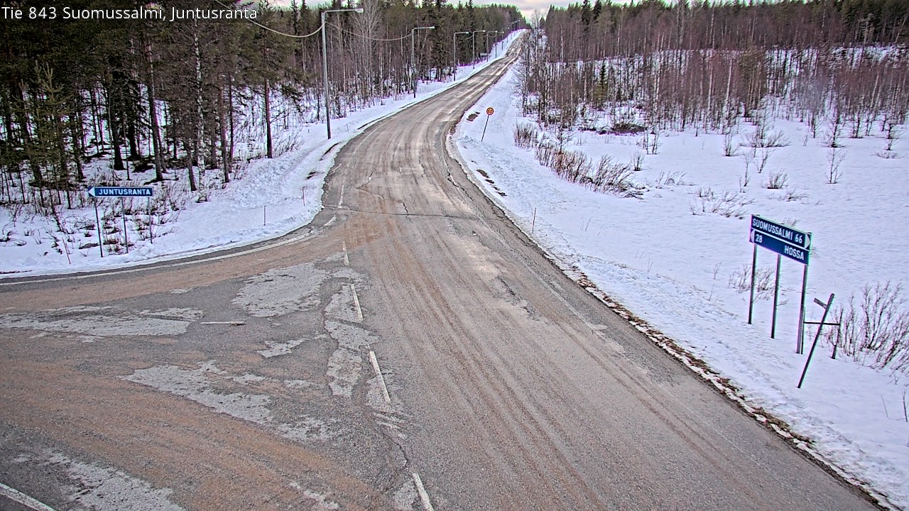 Kelikamerat Kuva Tie 843 Suomussalmi, Juntusranta, Suomussalmi, Kainuu