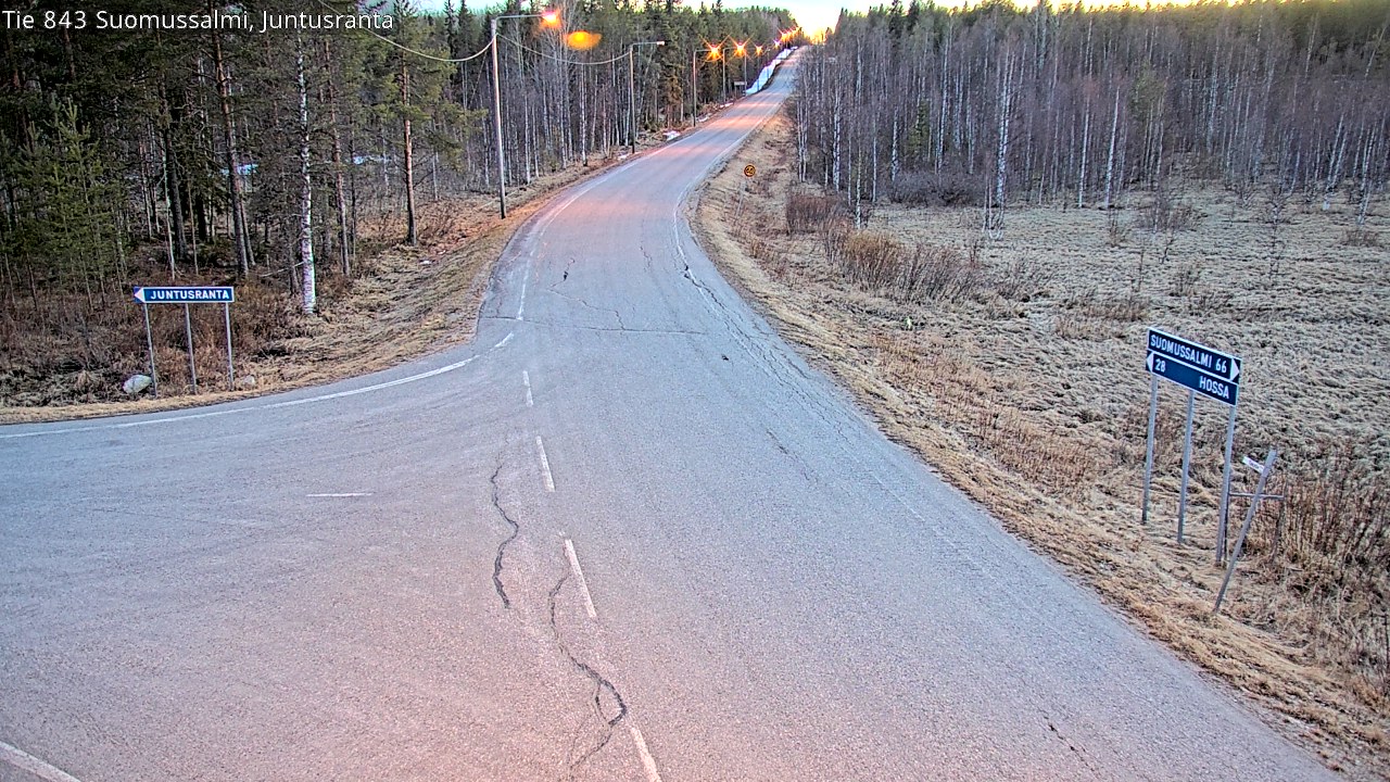 Kelikamerat Kuva Tie 843 Suomussalmi, Juntusranta, Suomussalmi, Kainuu