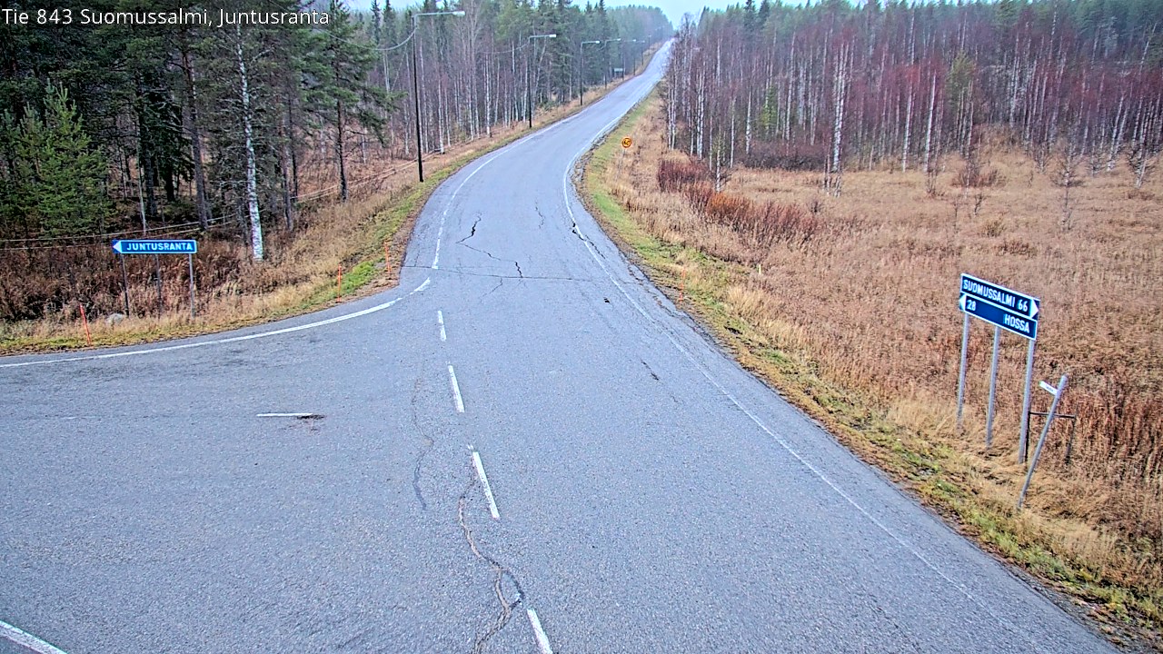 Kelikamerat Kuva Tie 843 Suomussalmi, Juntusranta, Suomussalmi, Kainuu