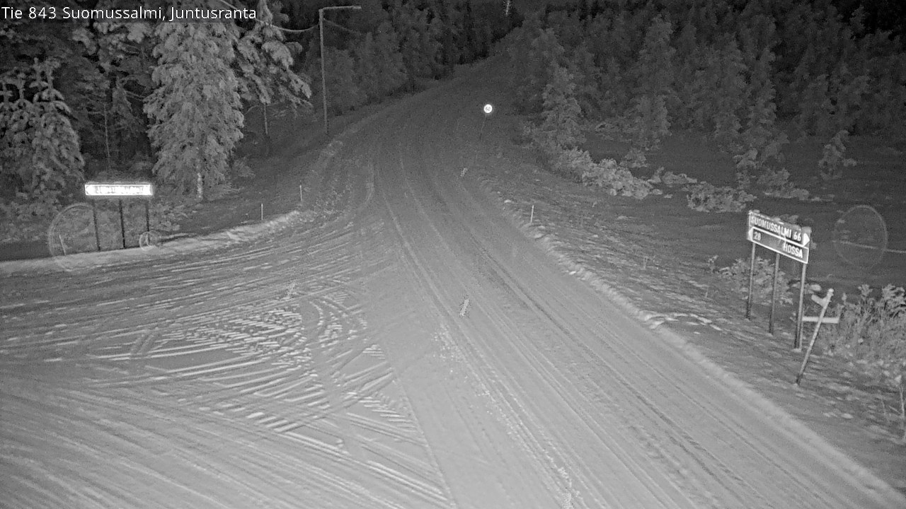 Kelikamerat Kuva Tie 843 Suomussalmi, Juntusranta, Suomussalmi, Kainuu