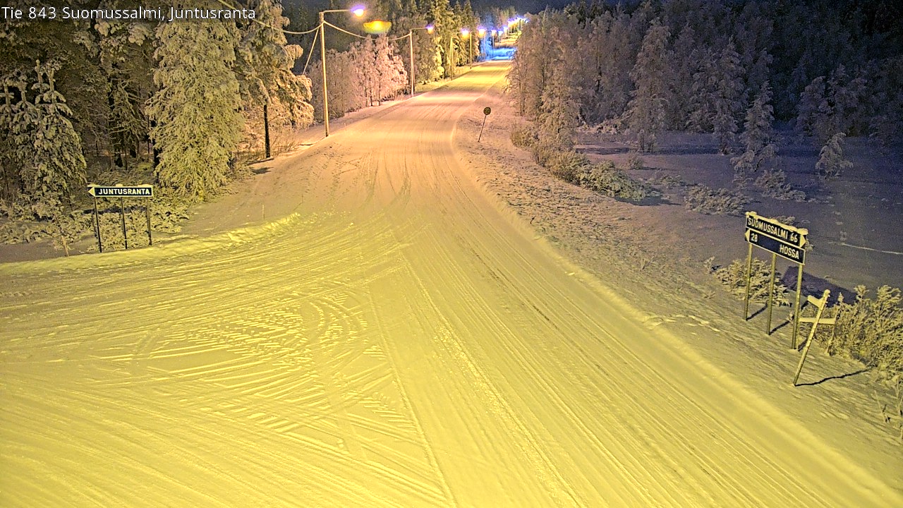 Kelikamerat Kuva Tie 843 Suomussalmi, Juntusranta, Suomussalmi, Kainuu