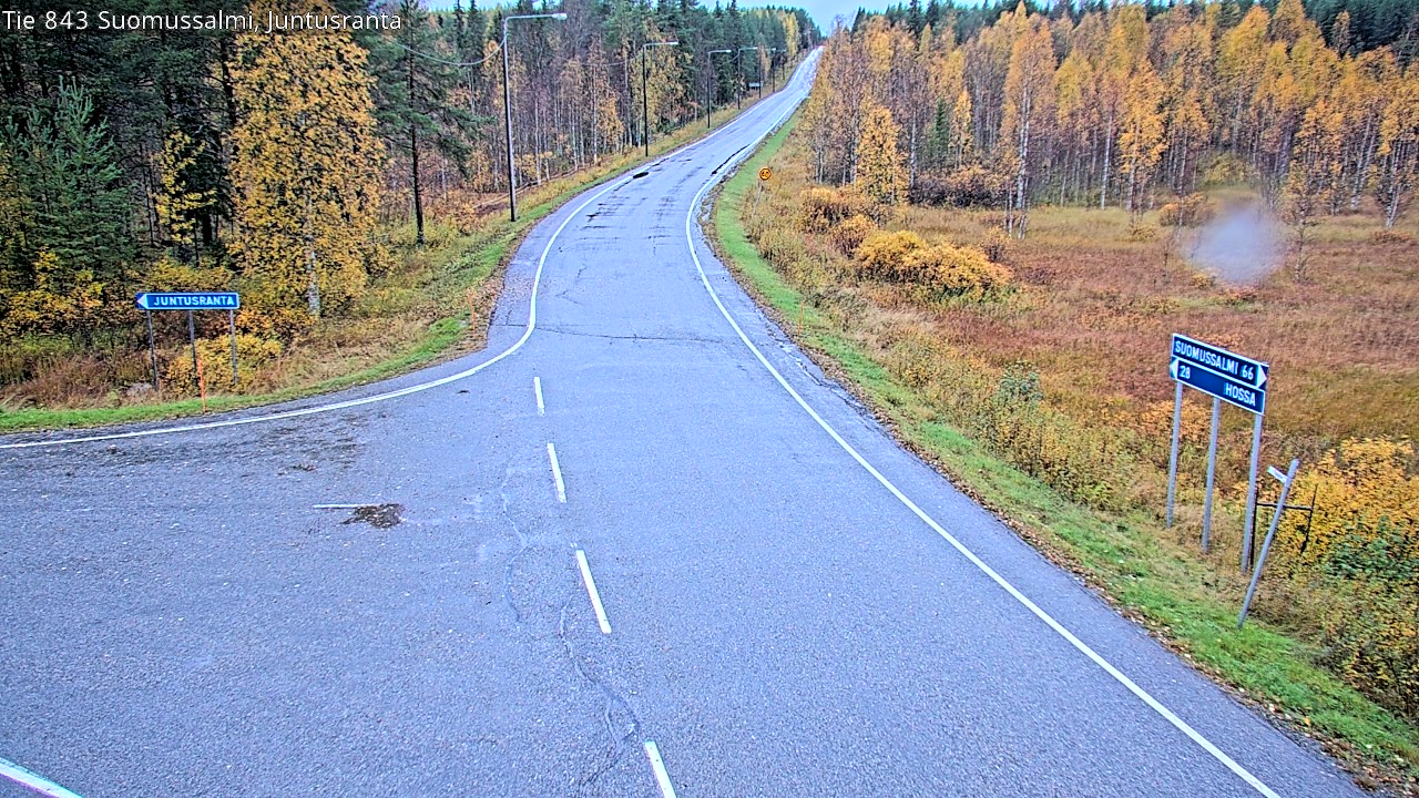 Kelikamerat Kuva Tie 843 Suomussalmi, Juntusranta, Suomussalmi, Kainuu