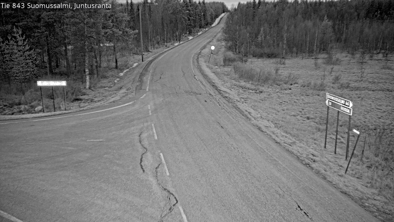 Kelikamerat Kuva Tie 843 Suomussalmi, Juntusranta, Suomussalmi, Kainuu