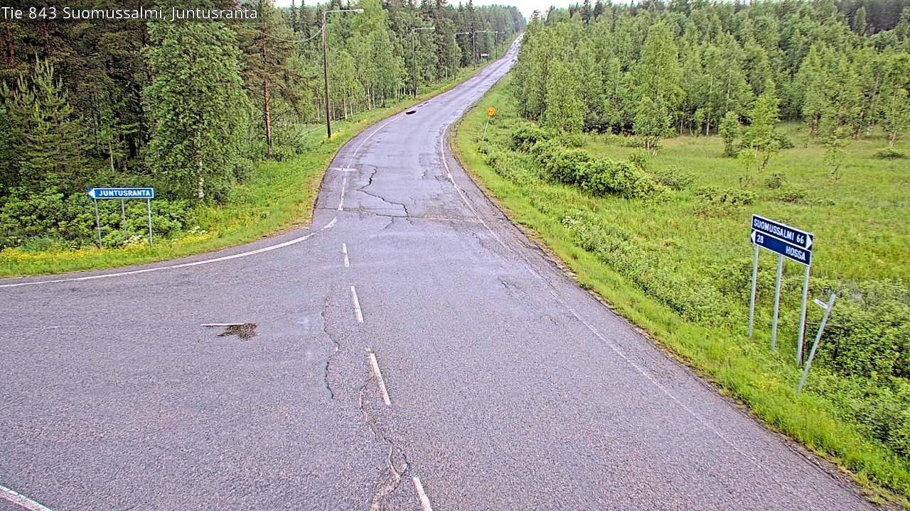Kelikamerat Kuva Tie 843 Suomussalmi, Juntusranta, Suomussalmi, Kainuu