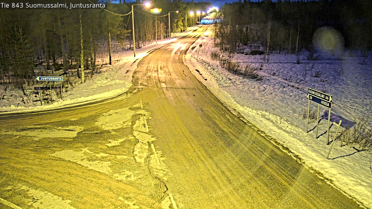 Kelikamerat Kuva Tie 843 Suomussalmi, Juntusranta, Suomussalmi, Kainuu