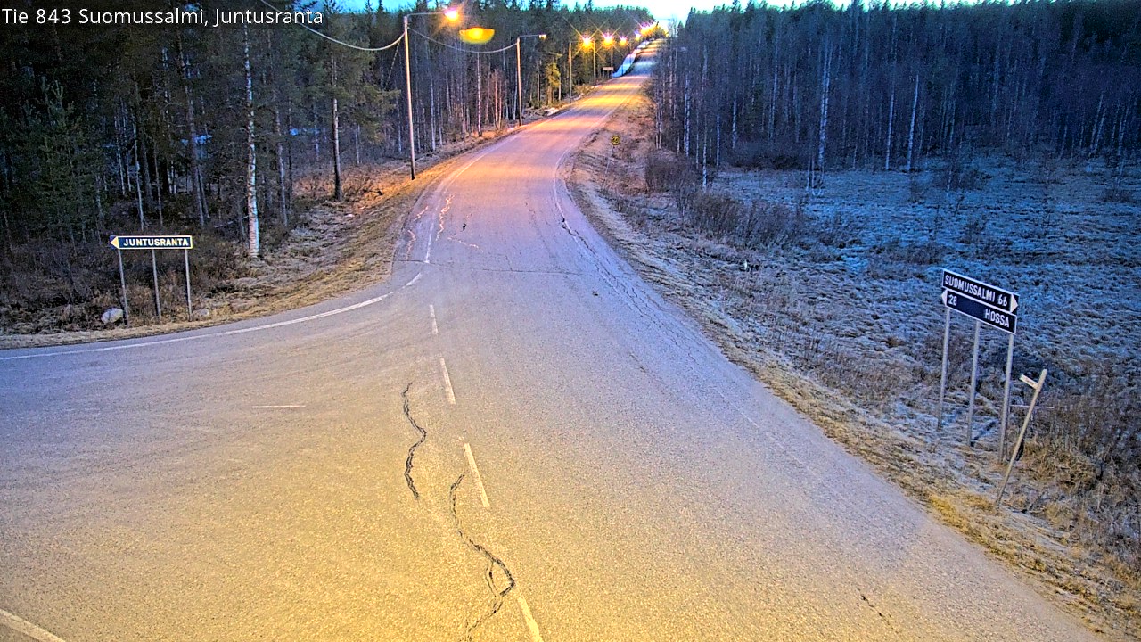 Kelikamerat Kuva Tie 843 Suomussalmi, Juntusranta, Suomussalmi, Kainuu