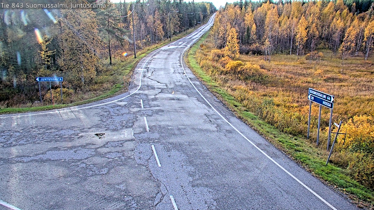 Kelikamerat Kuva Tie 843 Suomussalmi, Juntusranta, Suomussalmi, Kainuu
