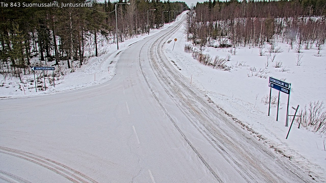 Kelikamerat Kuva Tie 843 Suomussalmi, Juntusranta, Suomussalmi, Kainuu