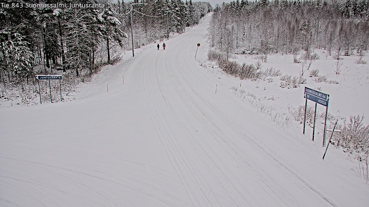 Weather Camera Image Road 843 Suomussalmi, Juntusranta, Suomussalmi, Kainuu