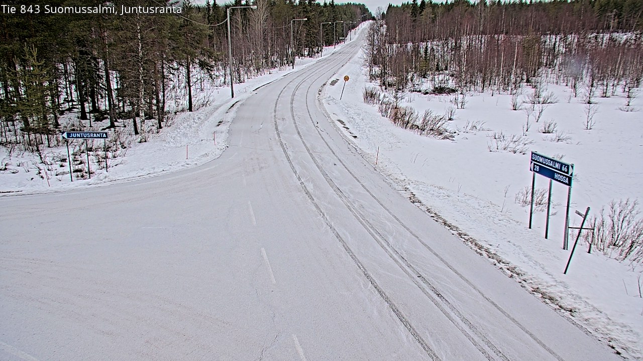 Kelikamerat Kuva Tie 843 Suomussalmi, Juntusranta, Suomussalmi, Kainuu
