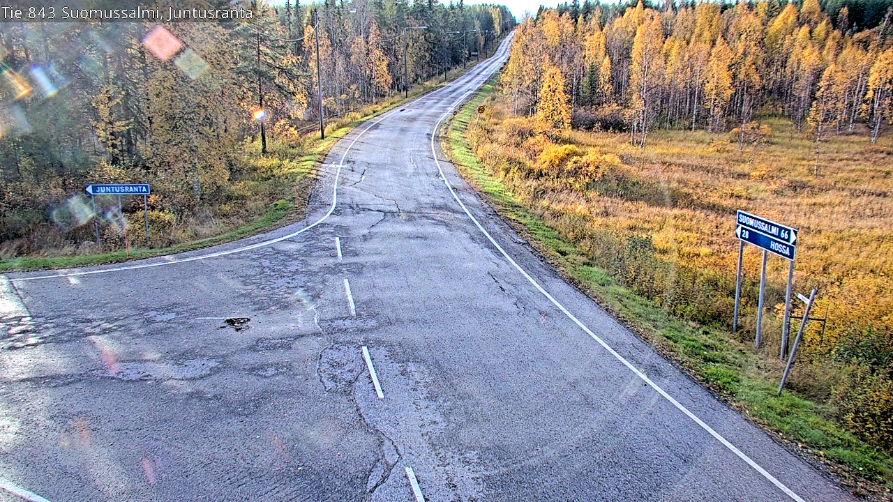 Kelikamerat Kuva Tie 843 Suomussalmi, Juntusranta, Suomussalmi, Kainuu