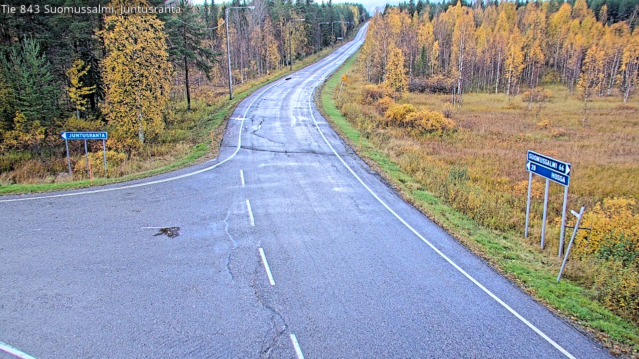 Kelikamerat Kuva Tie 843 Suomussalmi, Juntusranta, Suomussalmi, Kainuu
