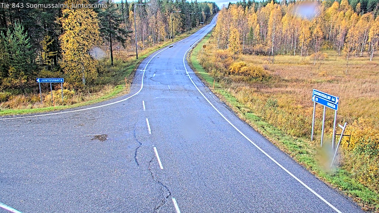 Kelikamerat Kuva Tie 843 Suomussalmi, Juntusranta, Suomussalmi, Kainuu