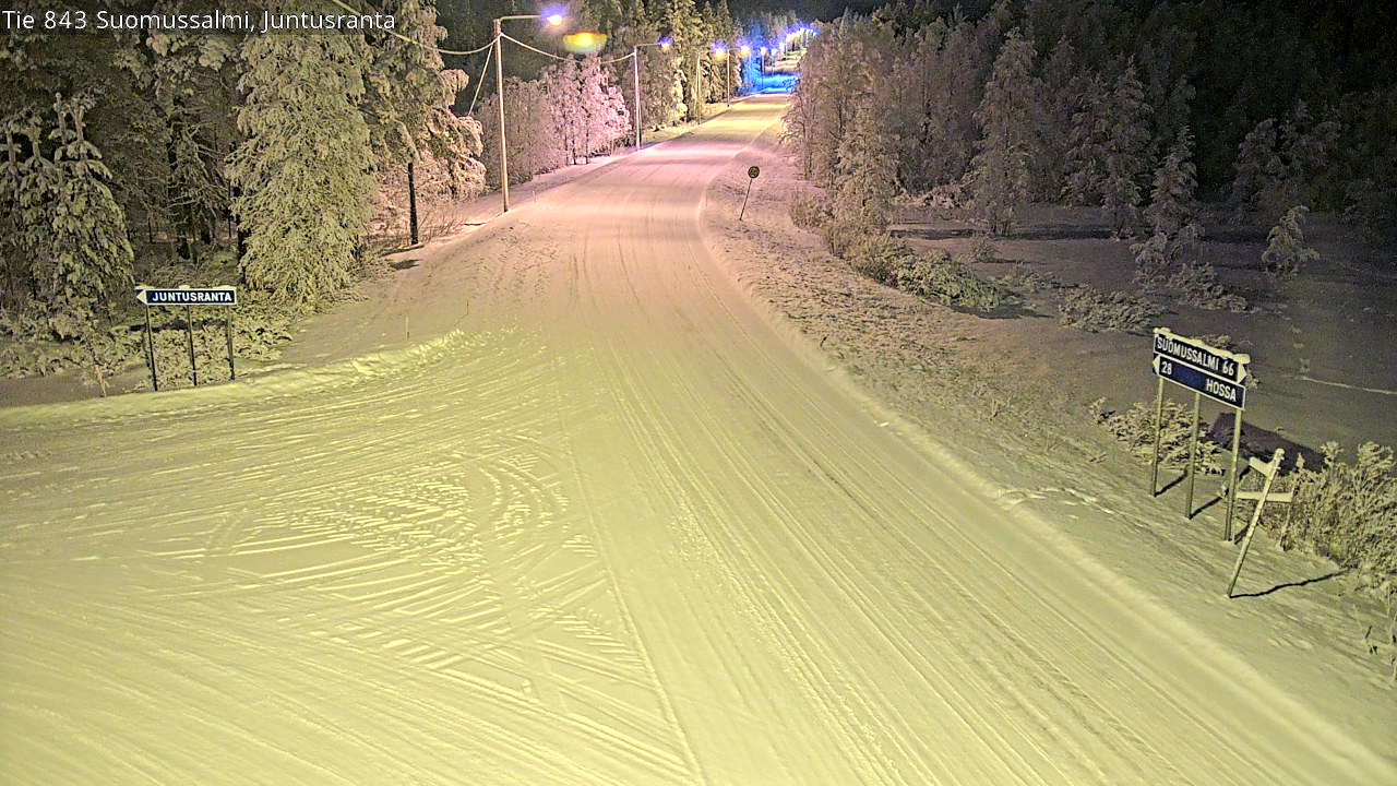 Kelikamerat Kuva Tie 843 Suomussalmi, Juntusranta, Suomussalmi, Kainuu