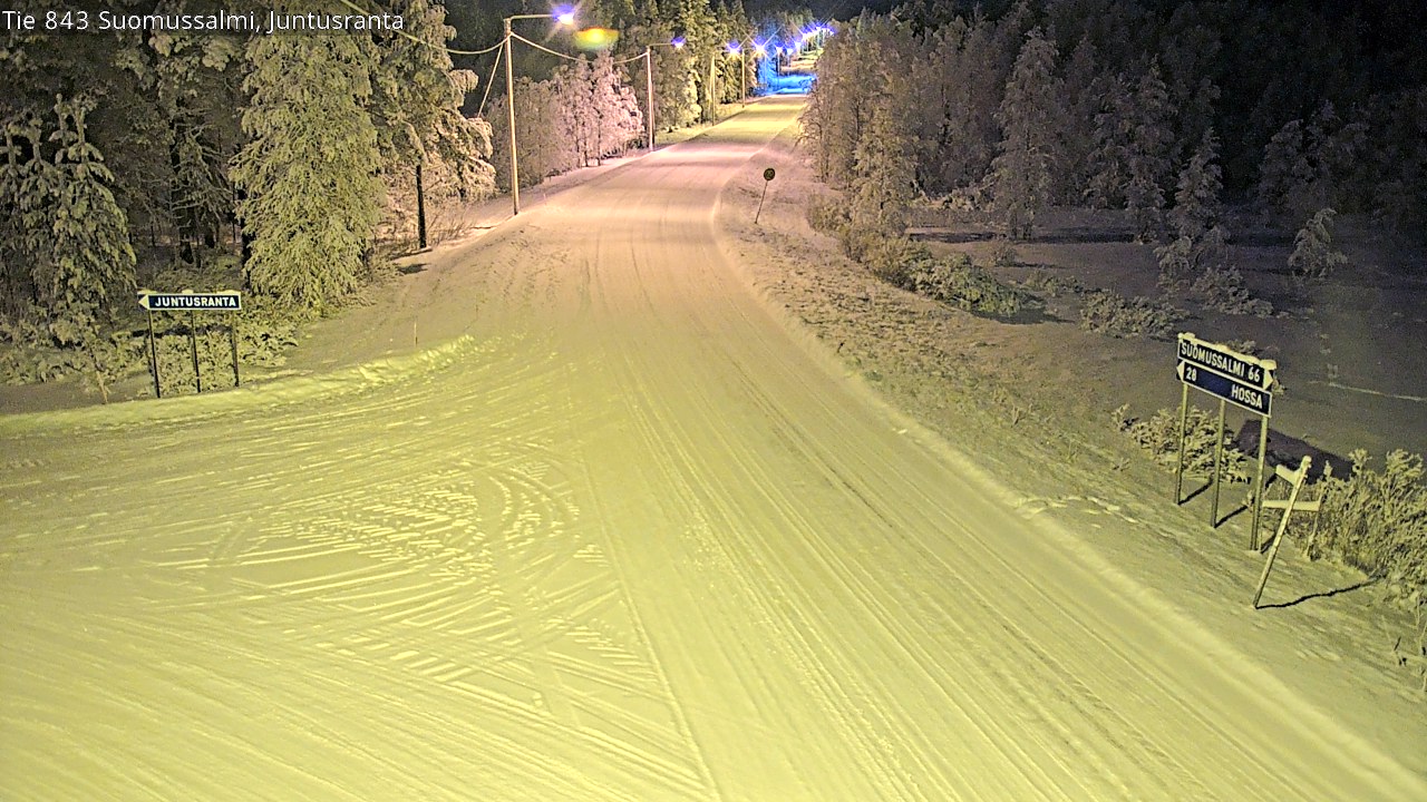 Kelikamerat Kuva Tie 843 Suomussalmi, Juntusranta, Suomussalmi, Kainuu