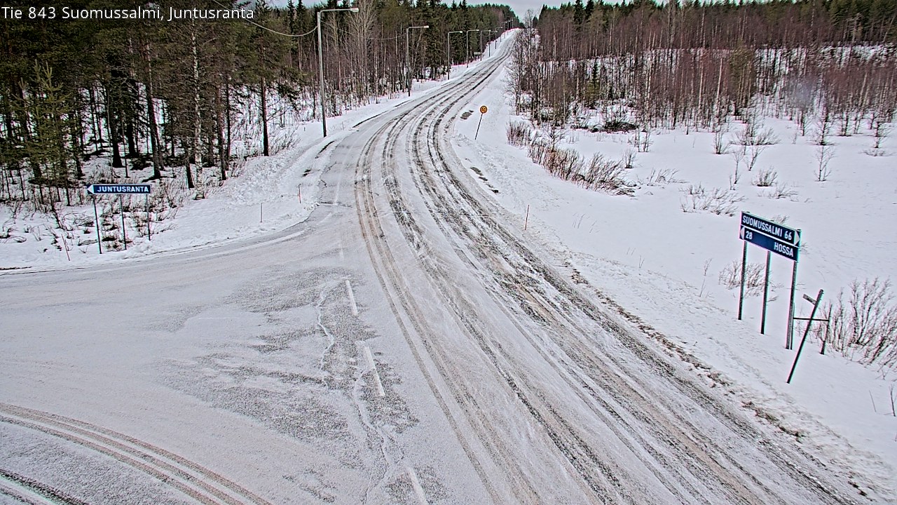 Kelikamerat Kuva Tie 843 Suomussalmi, Juntusranta, Suomussalmi, Kainuu