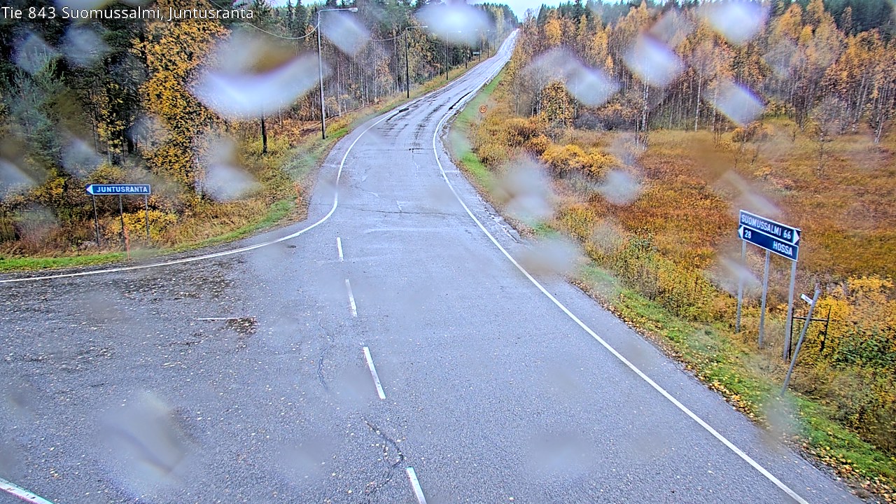 Weather Camera Image Road 843 Suomussalmi, Juntusranta, Suomussalmi, Kainuu