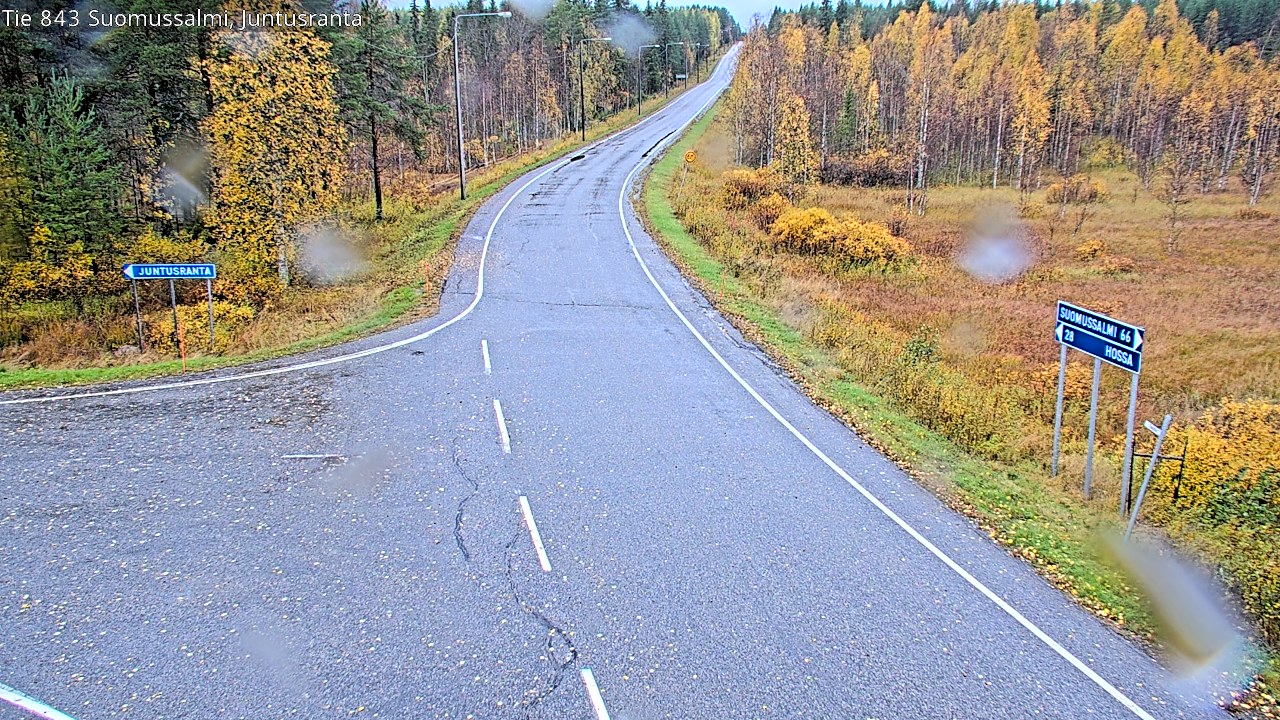 Weather Camera Image Road 843 Suomussalmi, Juntusranta, Suomussalmi, Kainuu