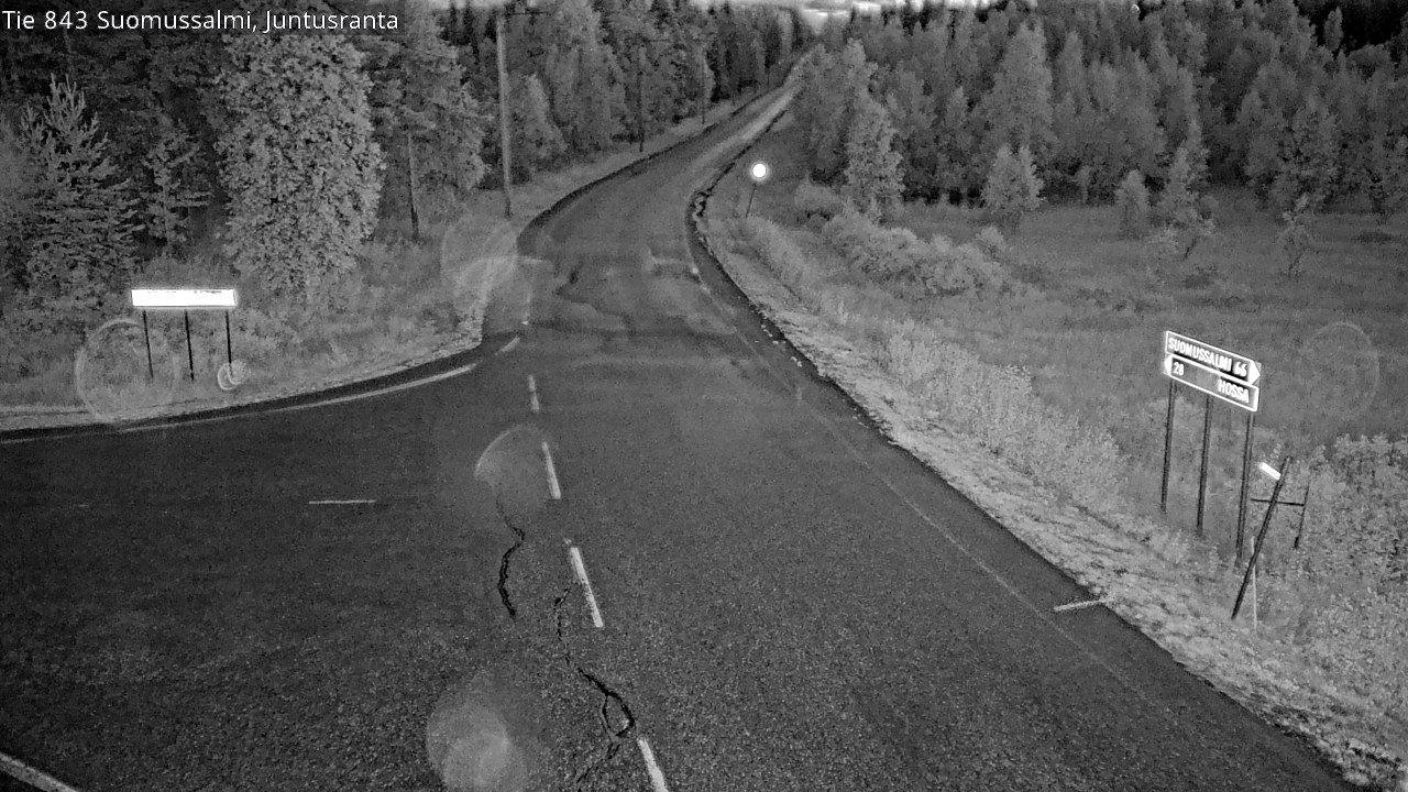 Kelikamerat Kuva Tie 843 Suomussalmi, Juntusranta, Suomussalmi, Kainuu