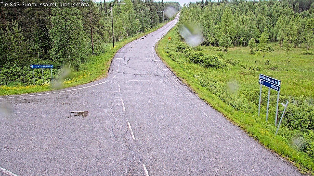 Kelikamerat Kuva Tie 843 Suomussalmi, Juntusranta, Suomussalmi, Kainuu